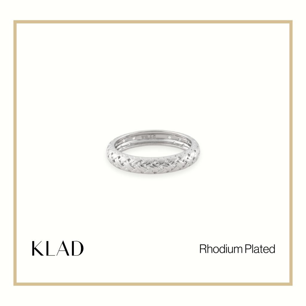 Xaviera Ring in Rhodium