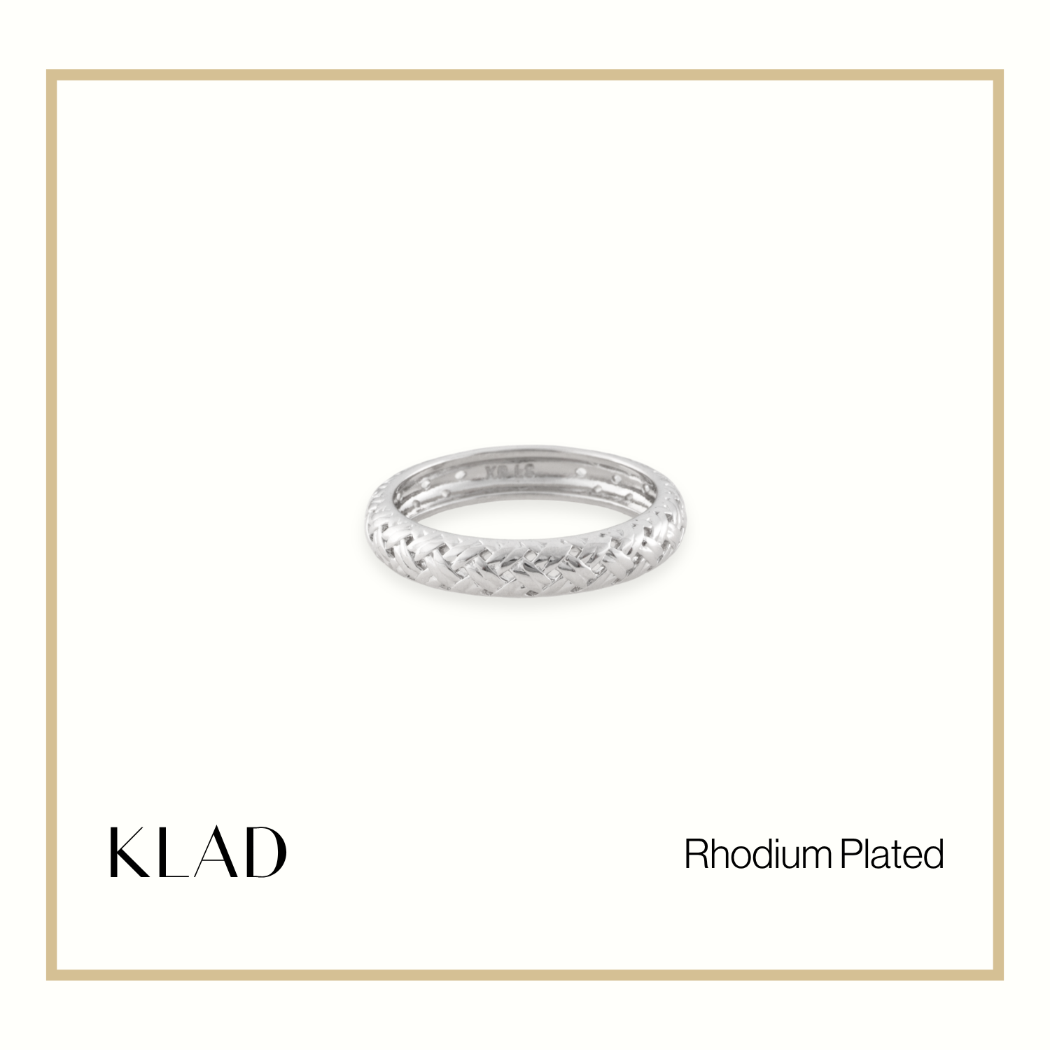 Xaviera Ring in Rhodium
