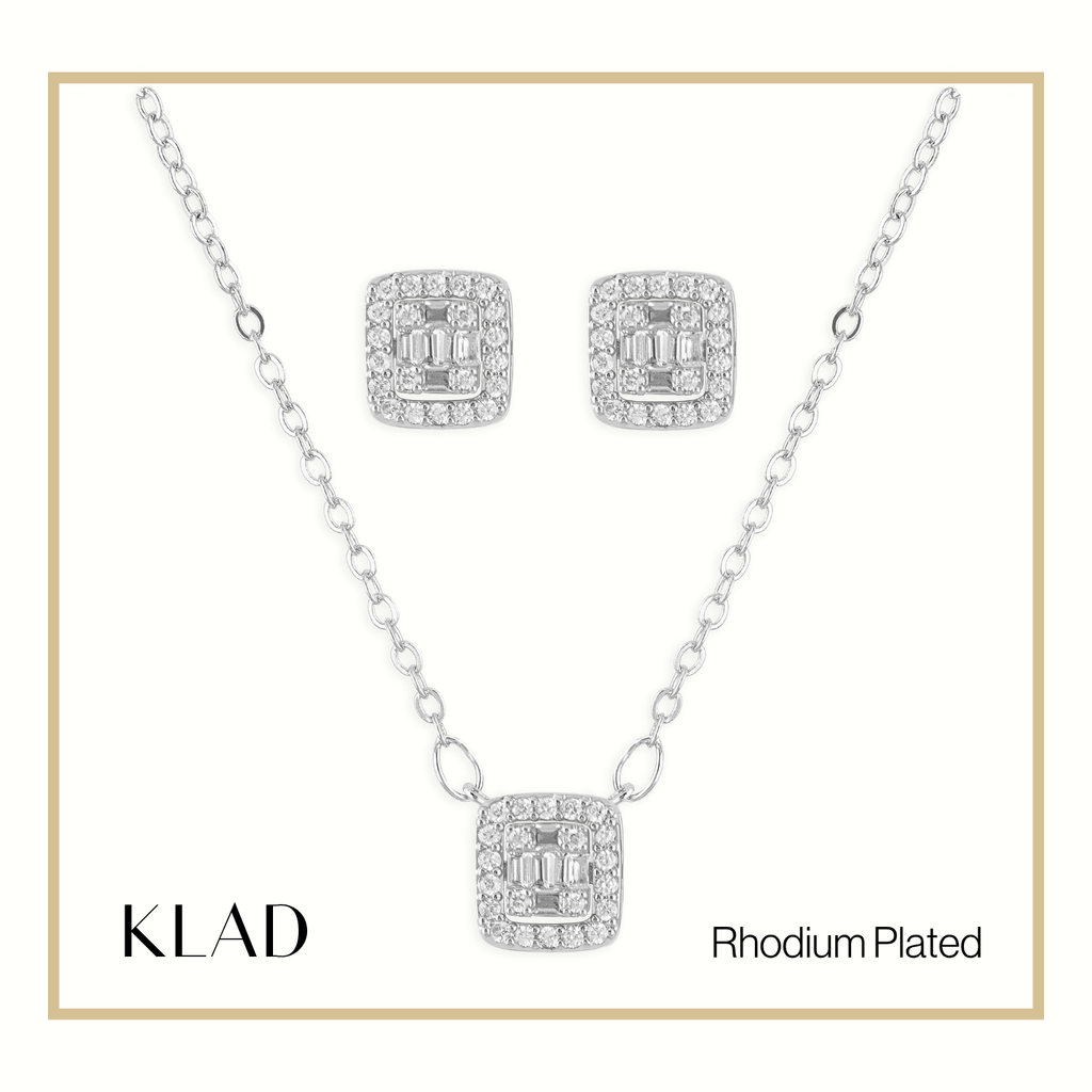 Martina 2-Way Set in Rhodium