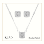 Martina 2-Way Set in Rhodium