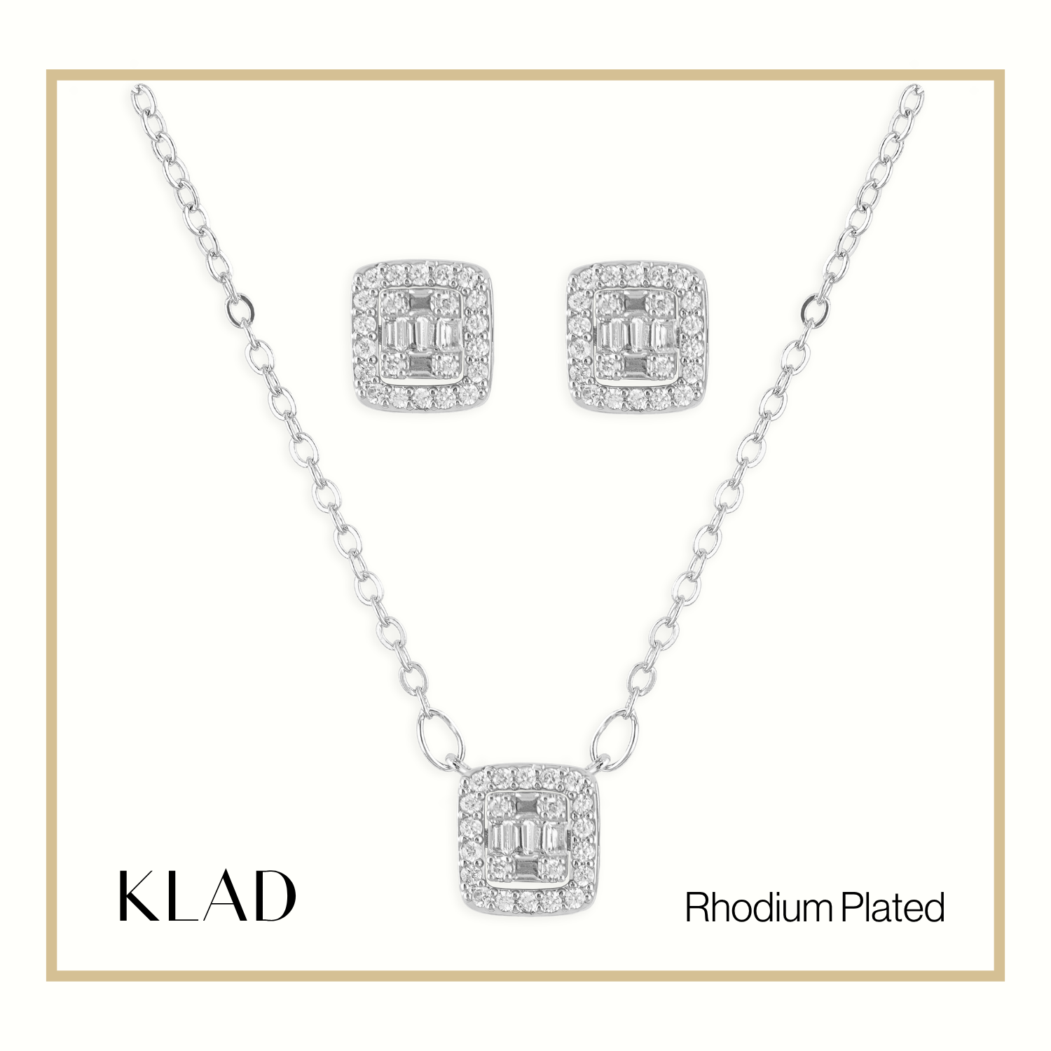 Martina 2-Way Set in Rhodium
