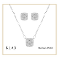 Martina 2-Way Set in Rhodium