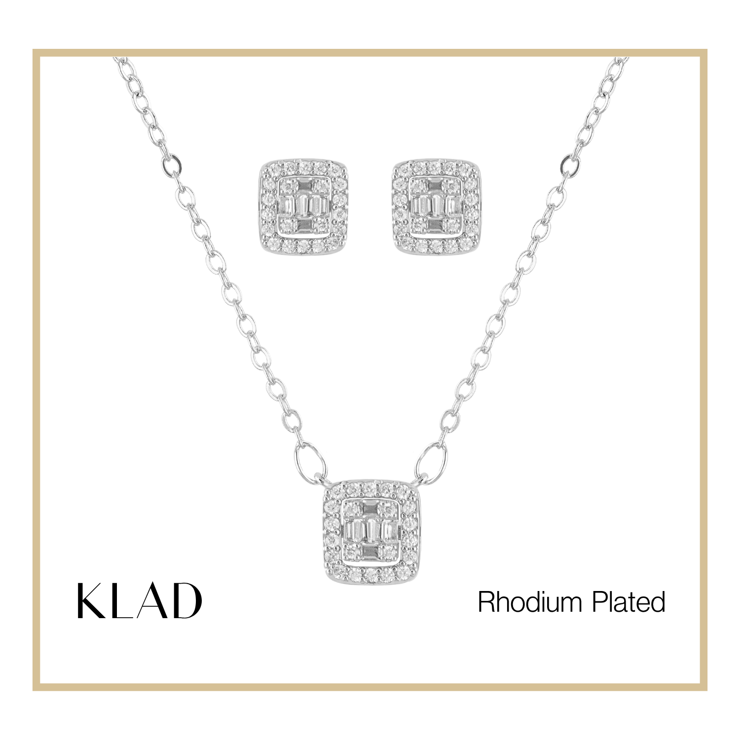 Martina 2-Way Set in Rhodium