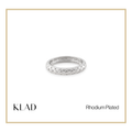 Xaviera Ring in Rhodium