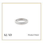 Xaviera Ring in Rhodium