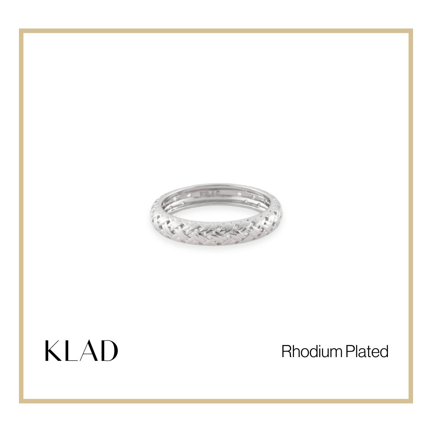 Xaviera Ring in Rhodium