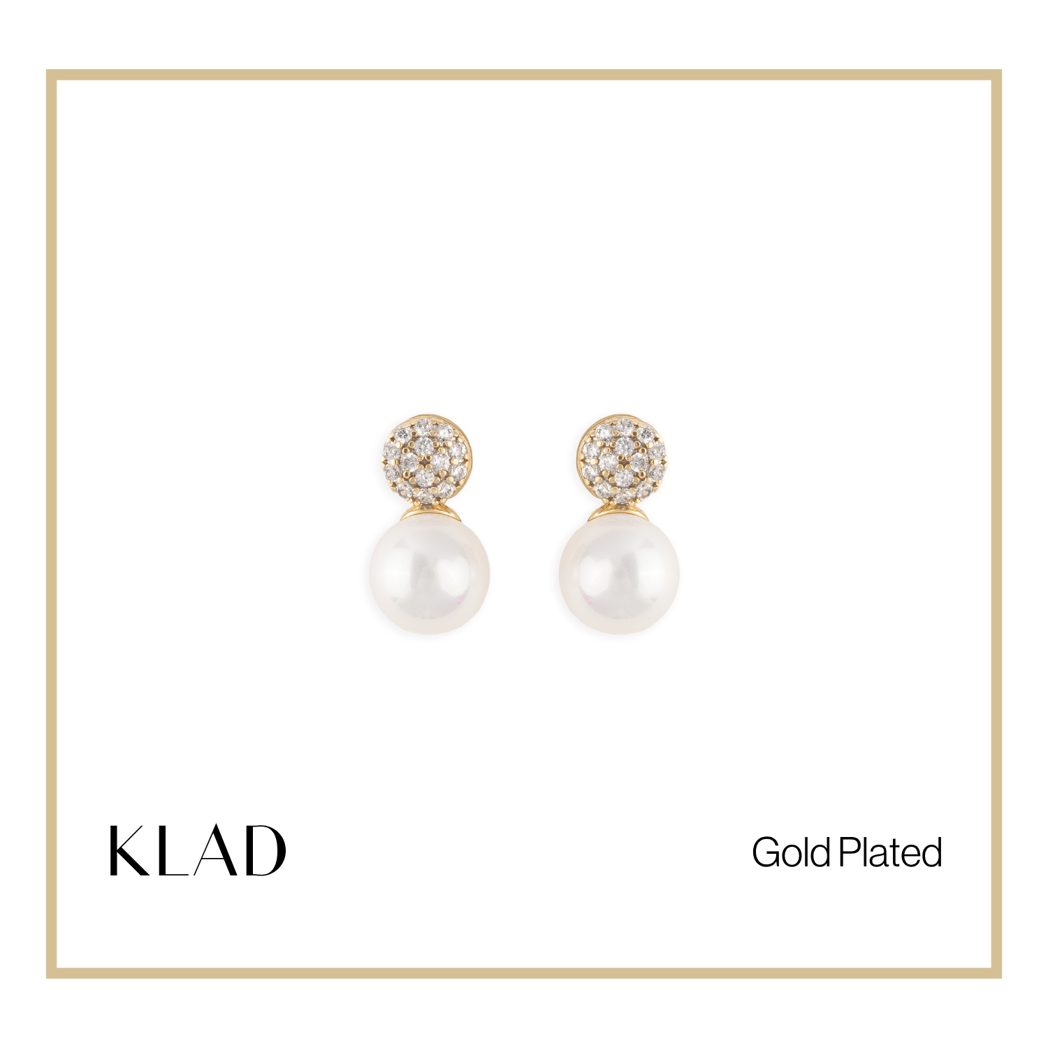 Lauri Stud Earrings in Gold