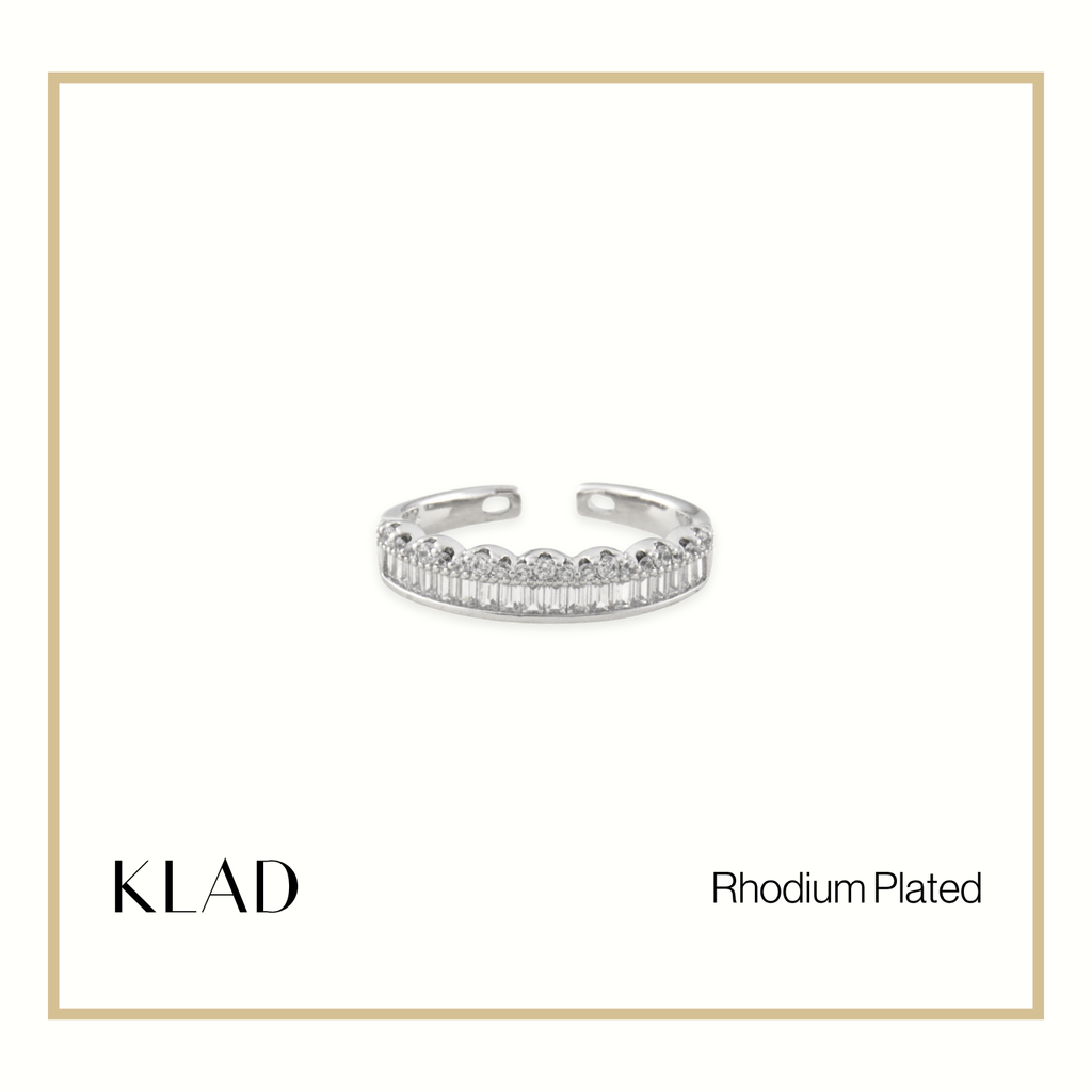 Palessa Adjustable Ring in Rhodium