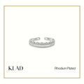 Palessa Adjustable Ring in Rhodium