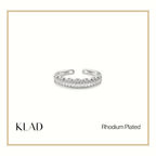 Palessa Adjustable Ring in Rhodium