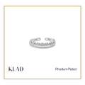Palessa Adjustable Ring in Rhodium