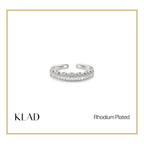 Palessa Adjustable Ring in Rhodium