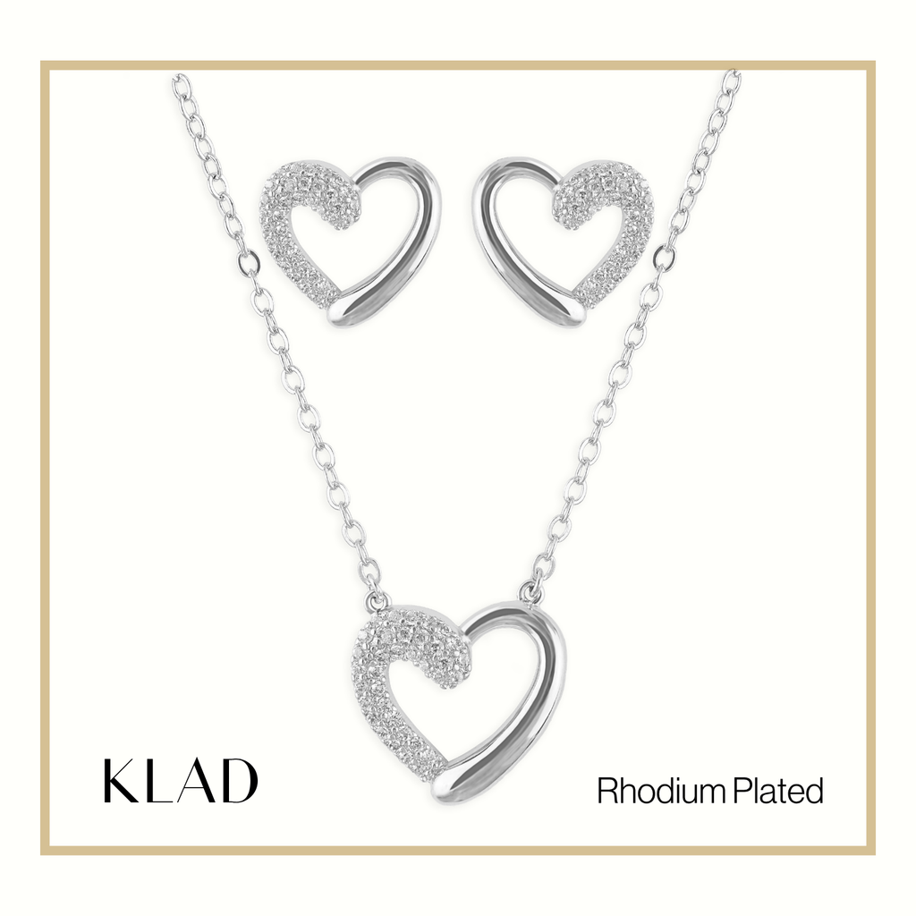 Selma Jewelry Set in Rhodium