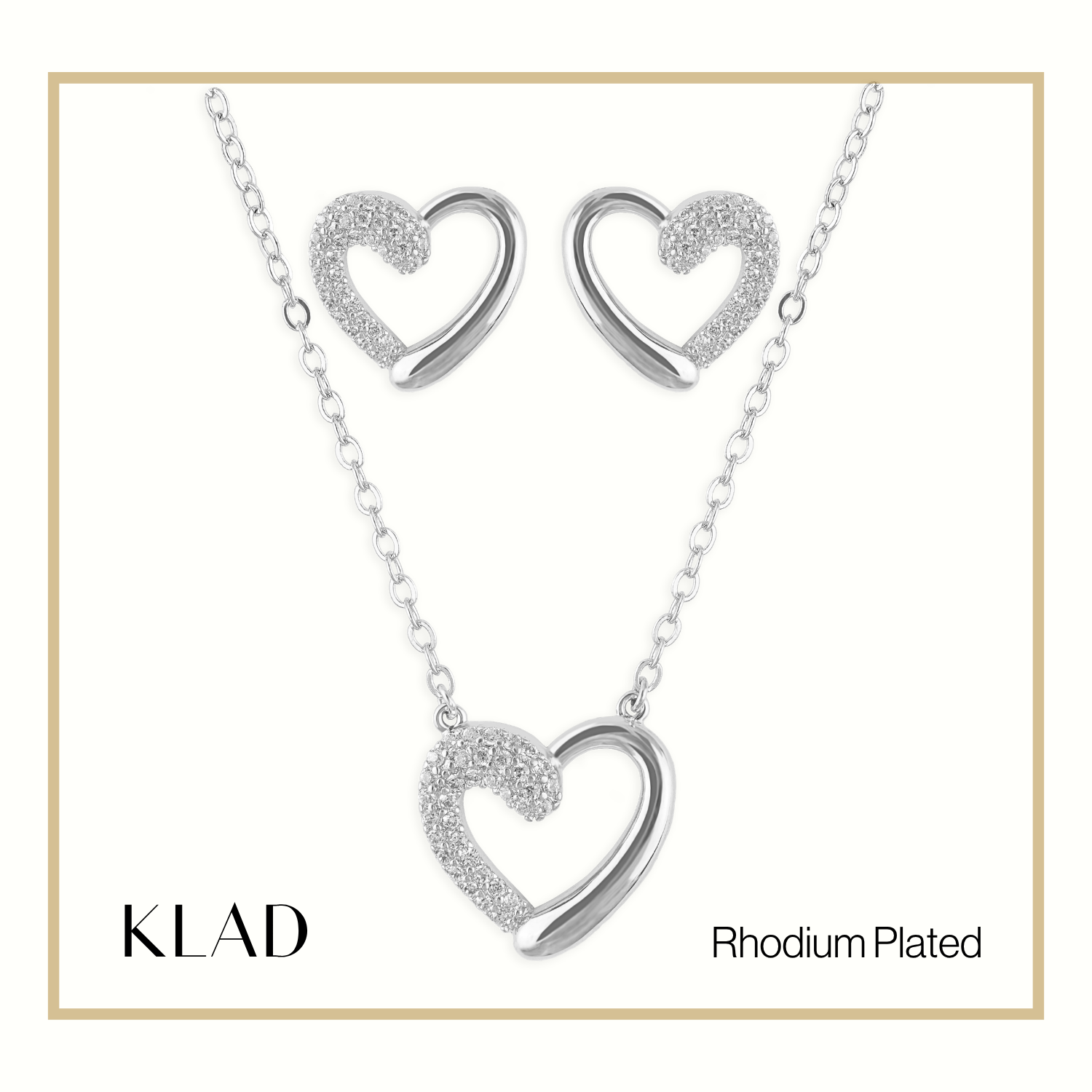 Selma Jewelry Set in Rhodium