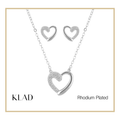 Selma Jewelry Set in Rhodium
