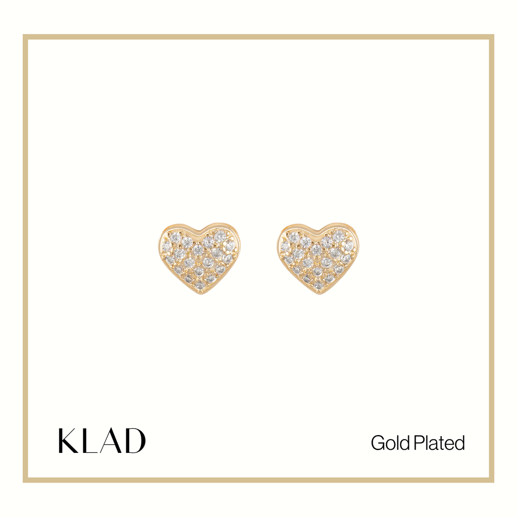 Marsha Stud Earrings in Gold