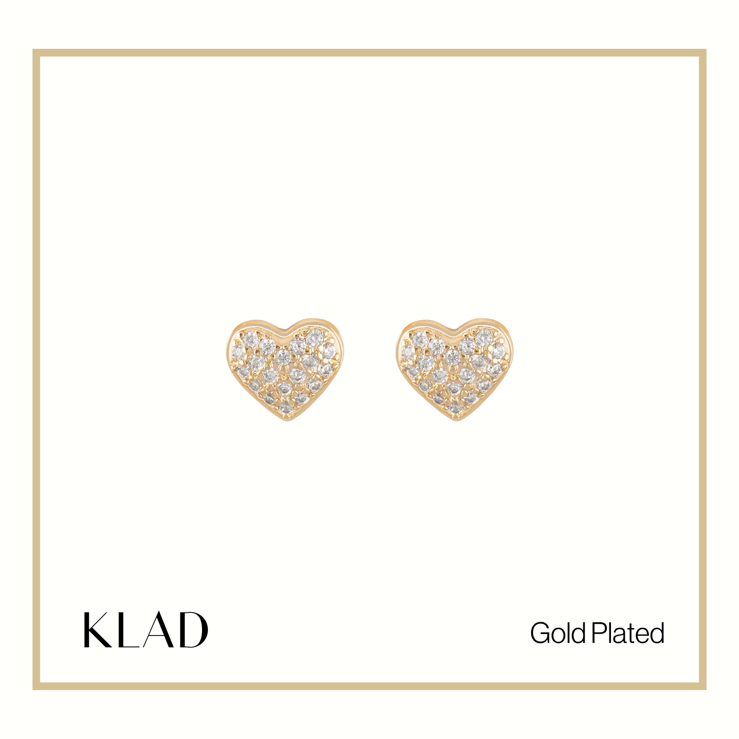 Marsha Stud Earrings in Gold