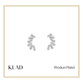 Milana Stud Earrings in Rhodium