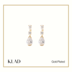 Rowena Dangling Earrings in Gold