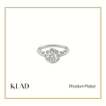 Xamira Ring in Rhodium