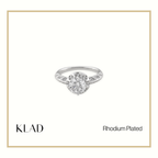 Xamira Ring in Rhodium