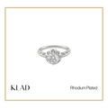 Xamira Ring in Rhodium