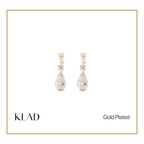 Rowena Dangling Earrings in Gold