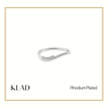 Primira Ring in Rhodium