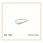 Primira Ring in Rhodium