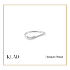 Primira Ring in Rhodium