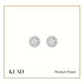 Marissa Stud Earrings in Rhodium