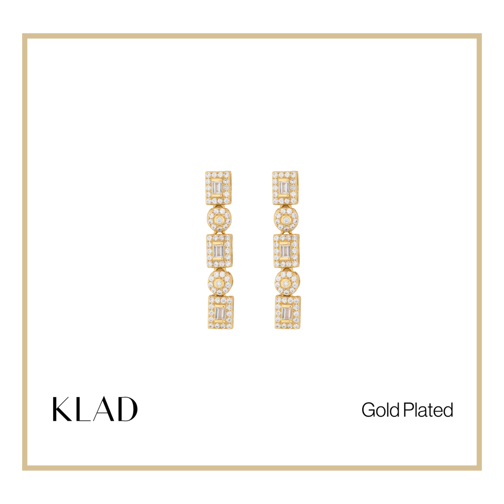 Eden Dangling Earrings in Gold