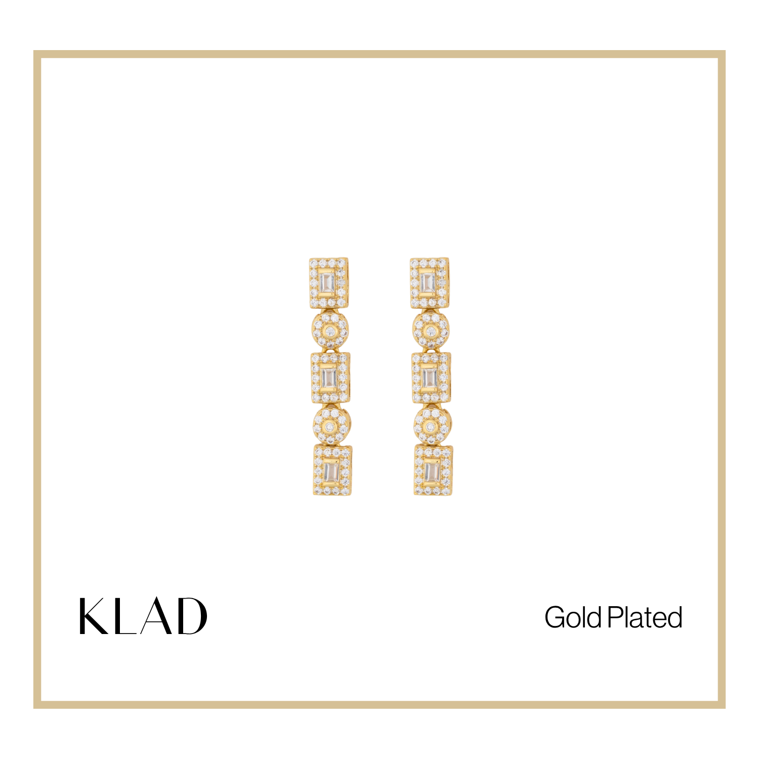 Eden Dangling Earrings in Gold