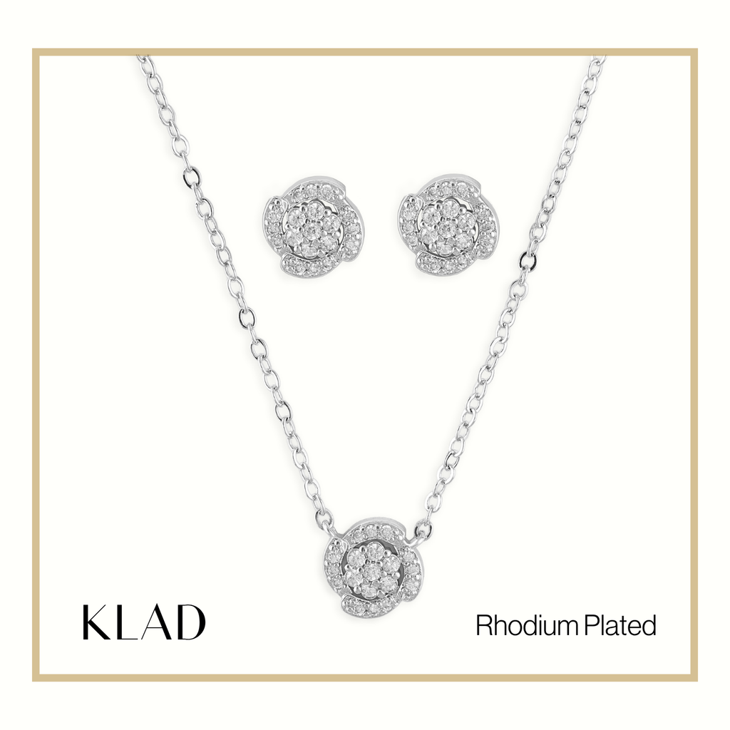 Meagan 2-Way Set in Rhodium