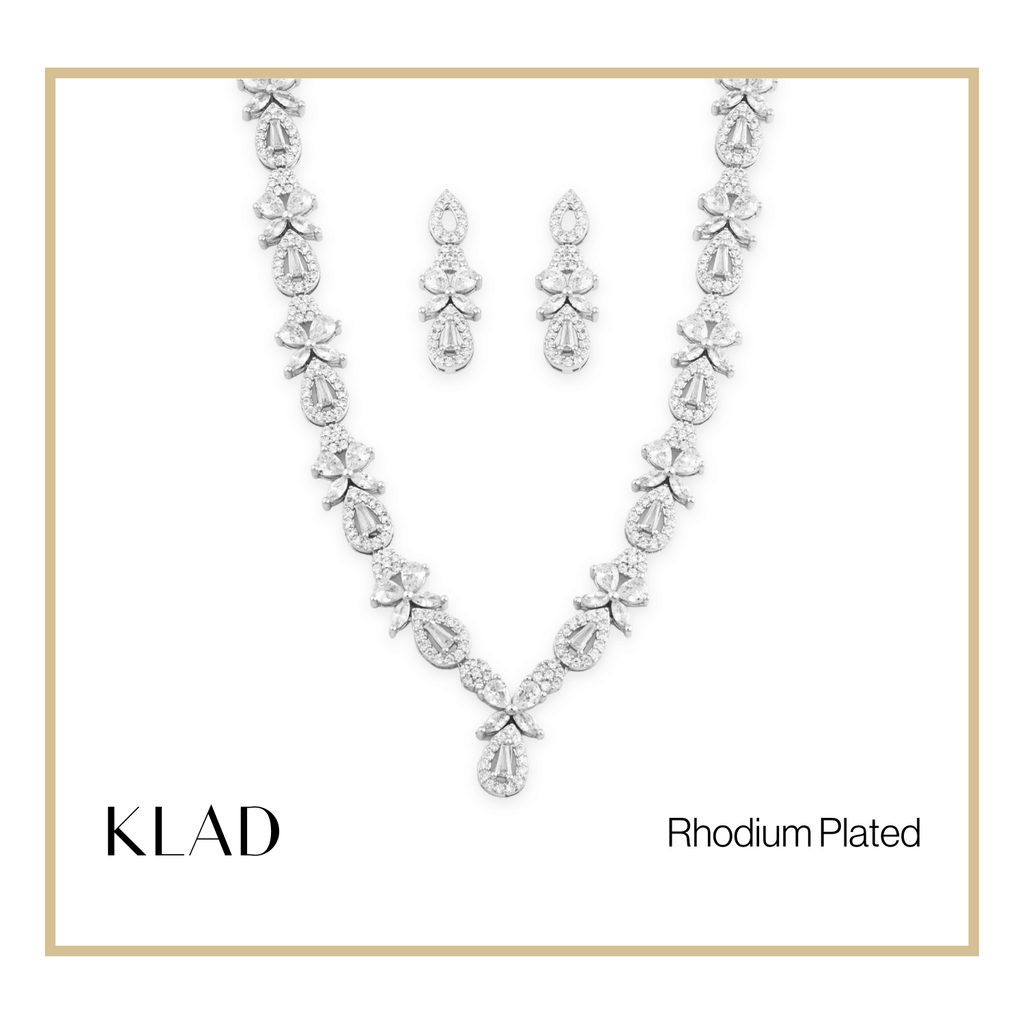 Glyssara Set in Rhodium