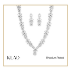 Glyssara Set in Rhodium