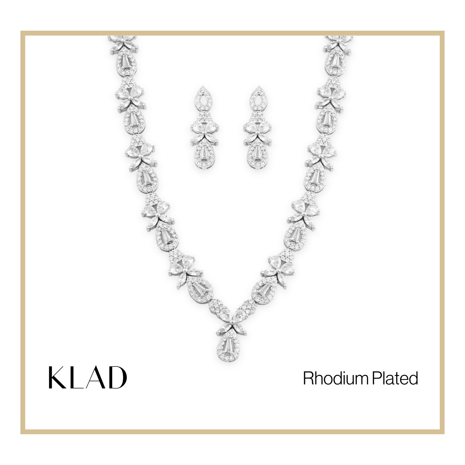 Glyssara Set in Rhodium
