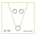 Mila Jewelry Set in Rhodium