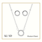 Mila Jewelry Set in Rhodium