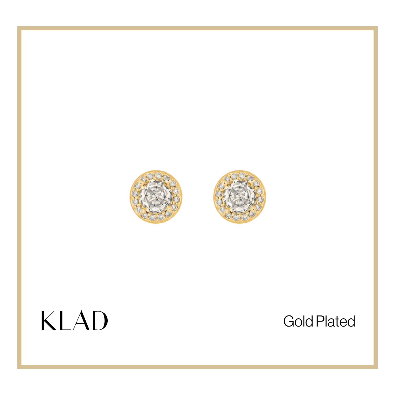 Marissa Stud Earrings in Gold