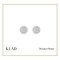 Marissa Stud Earrings in Rhodium