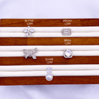 Blythe, Briony, Bianca, Brisa & Blaire Small Brooch in Rhodium