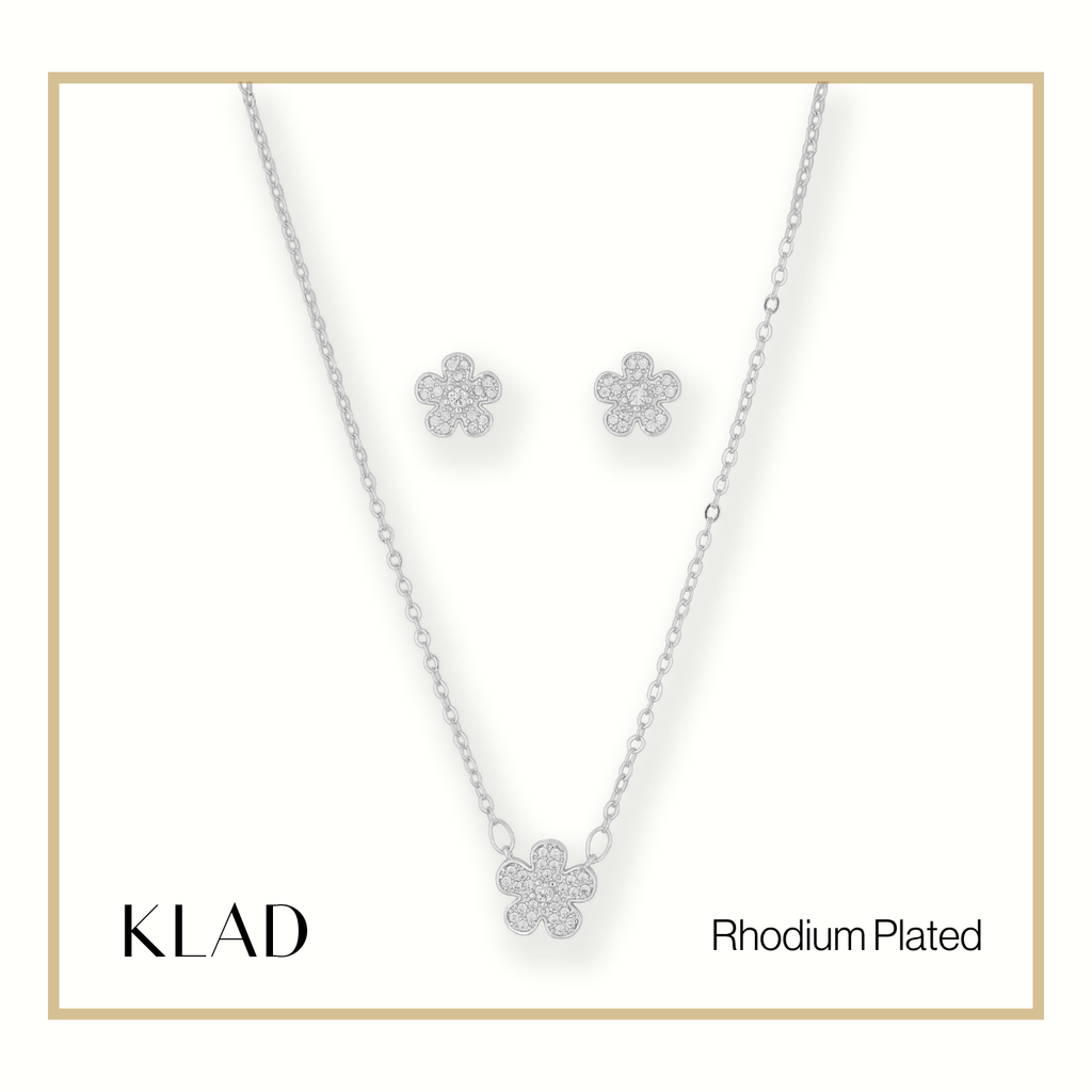 Mireille Jewelry Set in Rhodium
