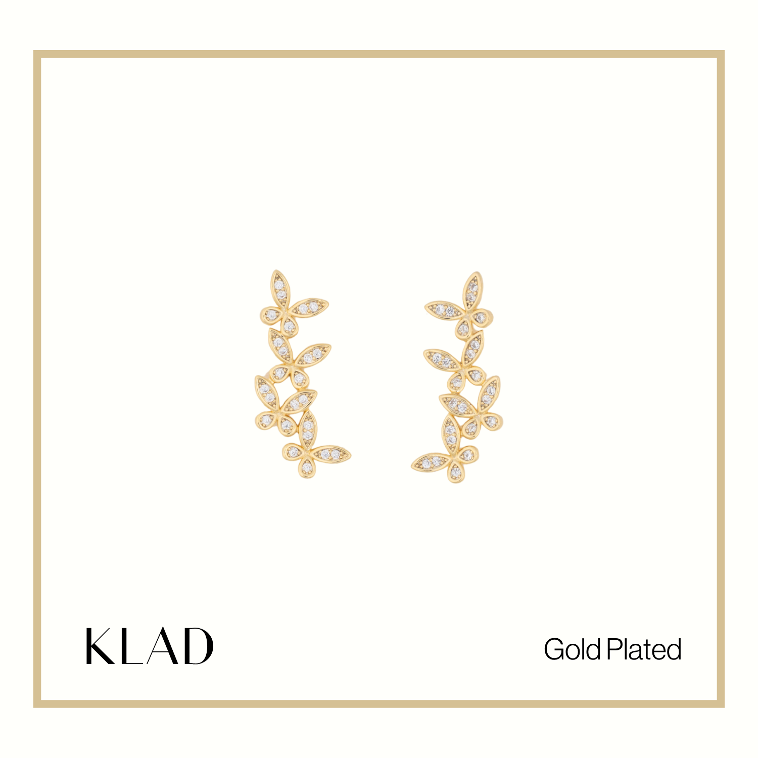 Raya Dangling Earrings in Gold