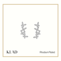 Raya Dangling Earrings in Rhodium