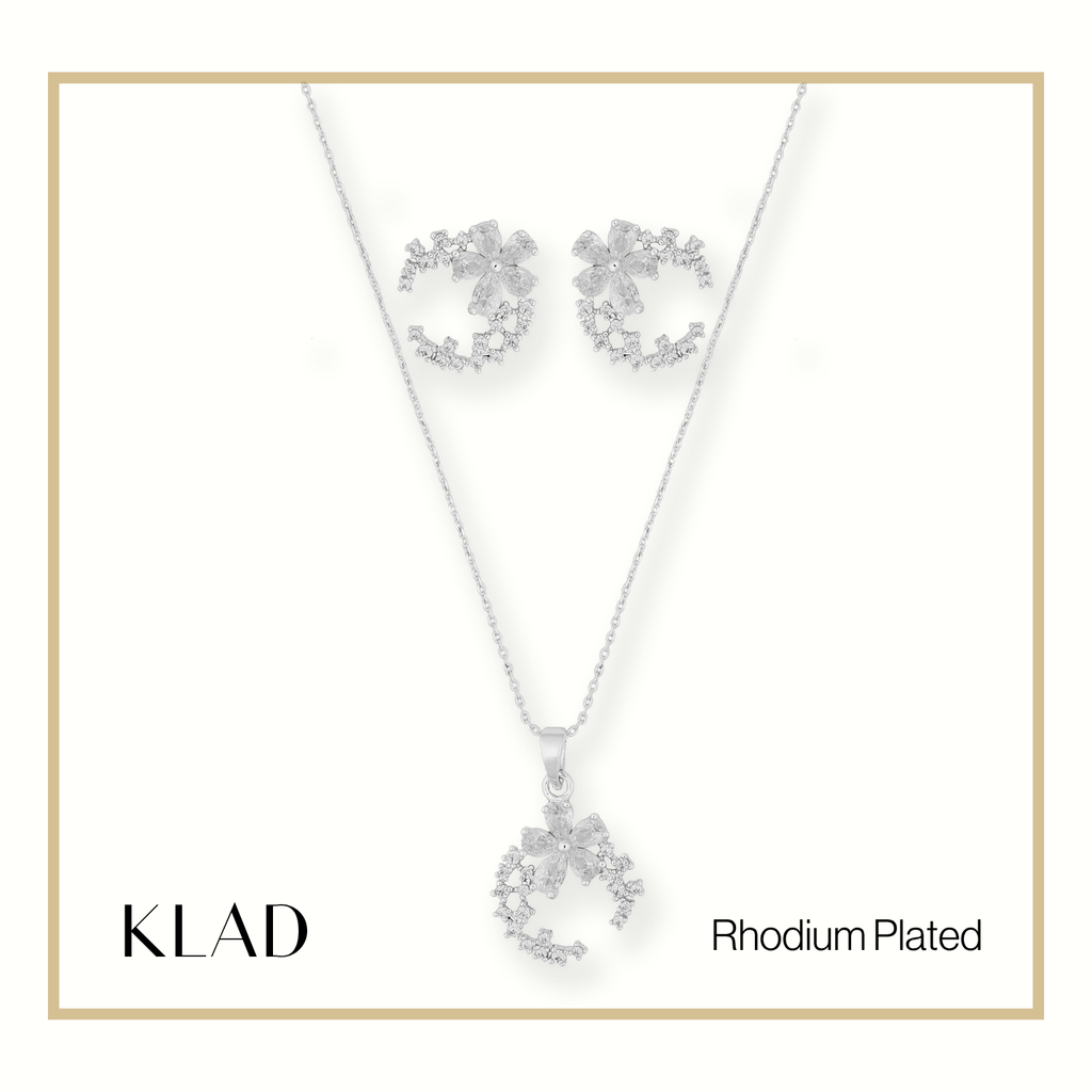 Czianna Jewelry Set in Rhodium