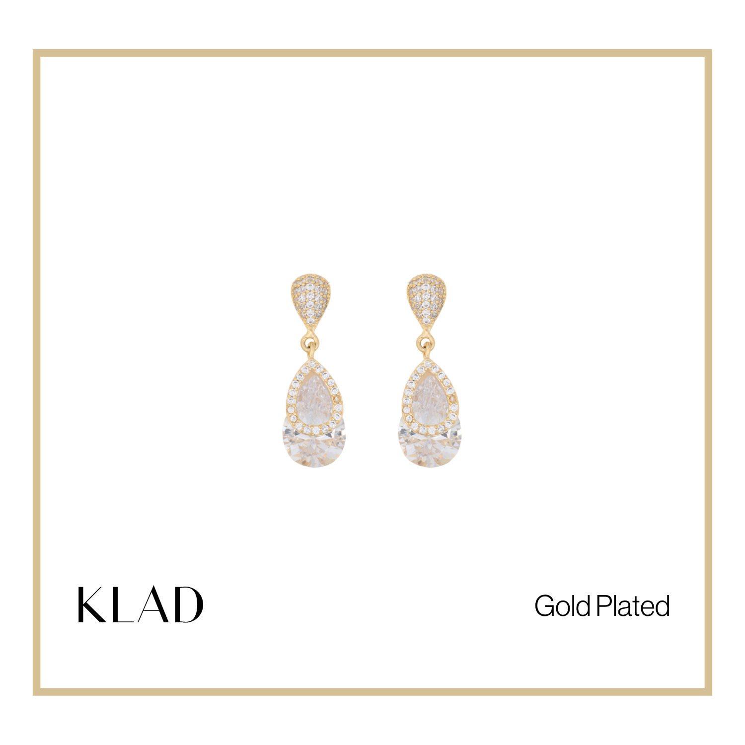Emberly Dangling Earrings in Gold