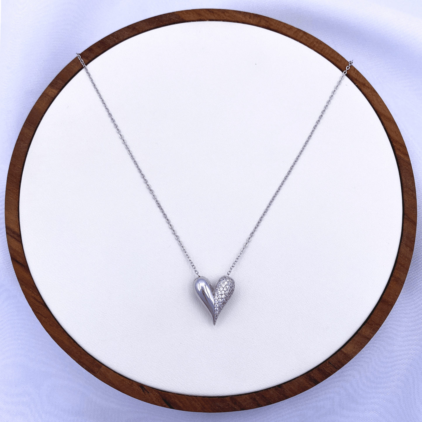 kylie necklace in rhodium