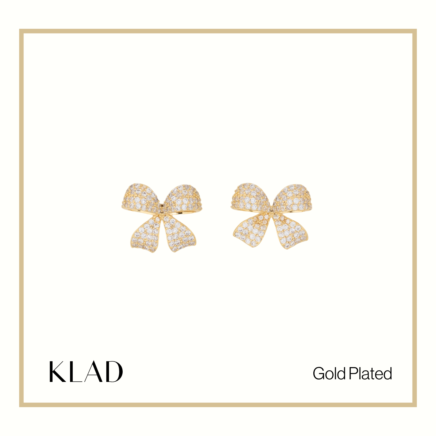 Rhianna Stud Earrings in Gold