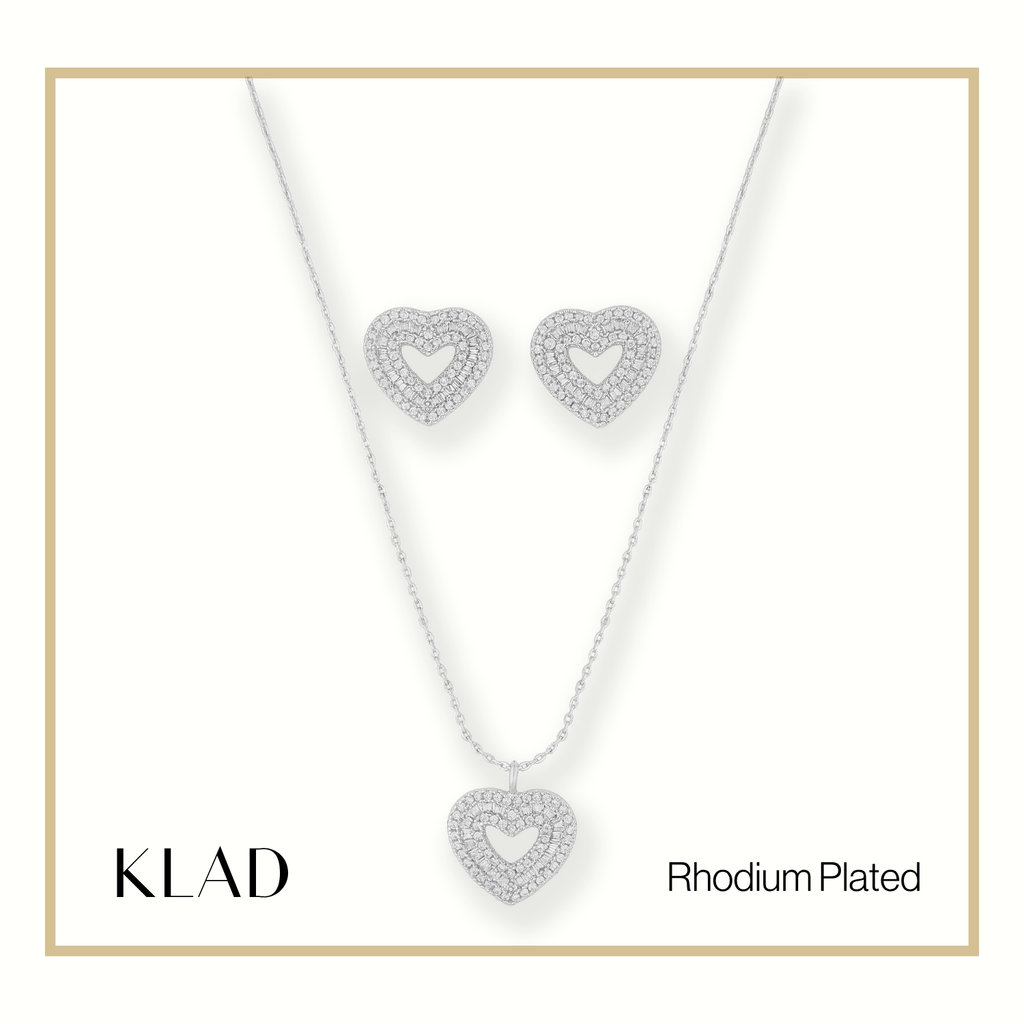 Czarina Jewelry Set in Rhodium